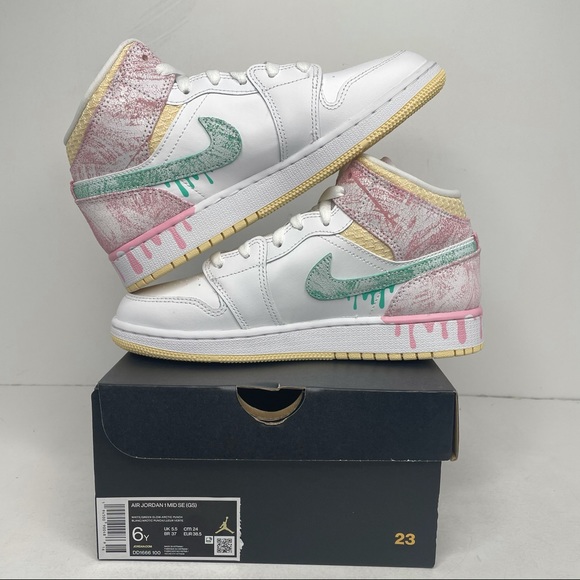 Nike Air Jordan 1 Retro Mid GS SE “Ice Cream” NEW - Picture 3 of 4